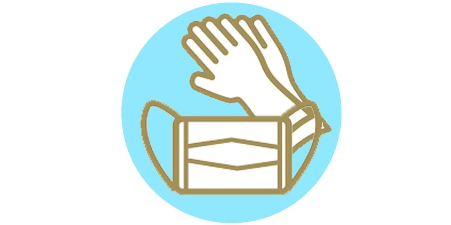 Mask and gloves image